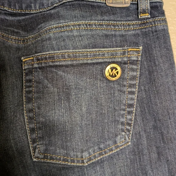 Michael Kors Blue Straight Denim Jeans Size 10R Boot Cut - Picture 7 of 9